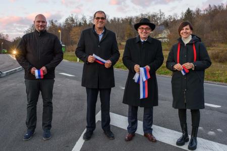Odprtje odseka ceste Zagradec - Ambrus