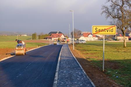 Prenova ceste Šentvid - Velike Češnjice